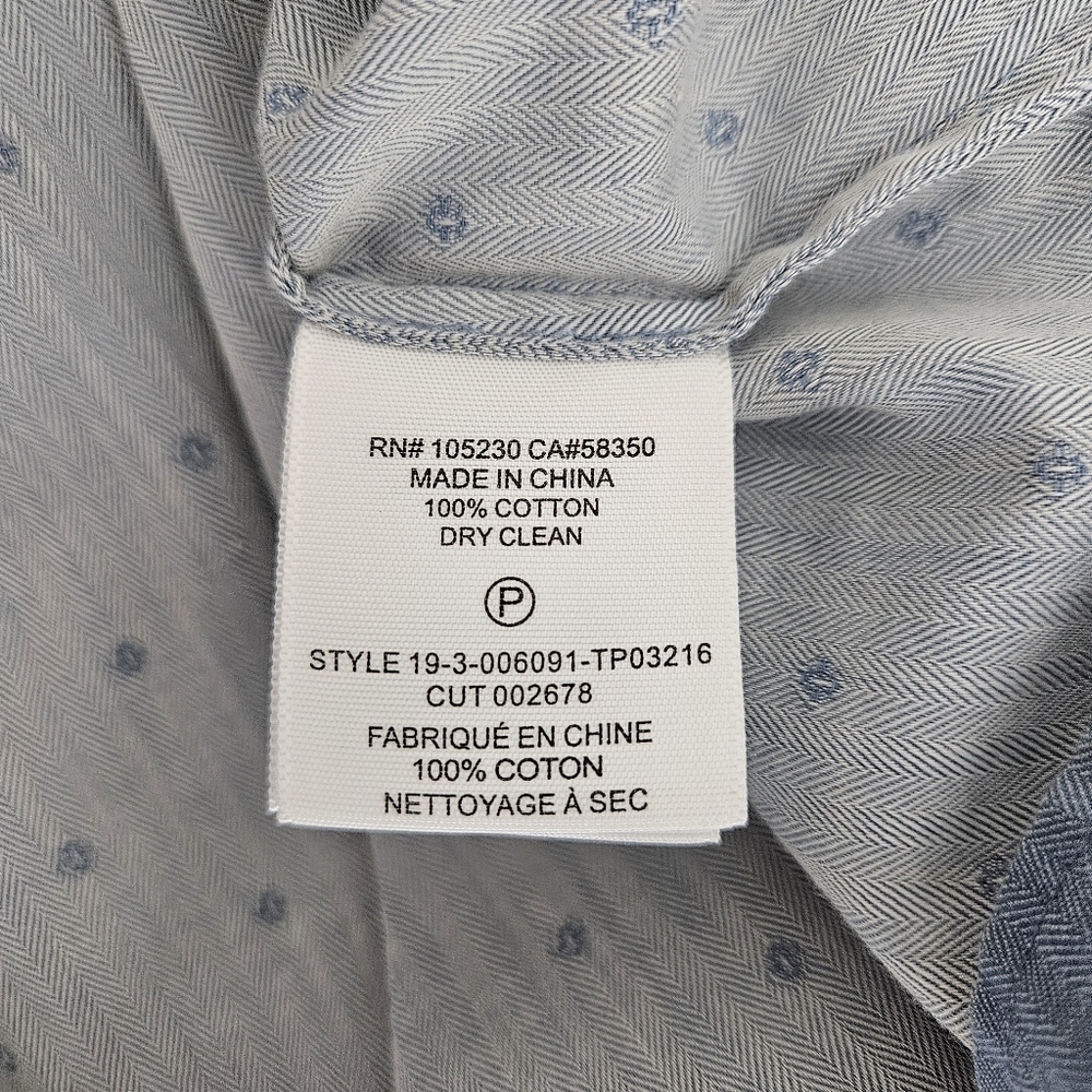 JOIE Shirt Blue Polka Dot Pleated Ruffle Short Sleeve Button Up Top Blouse Small - Picture 7 of 7